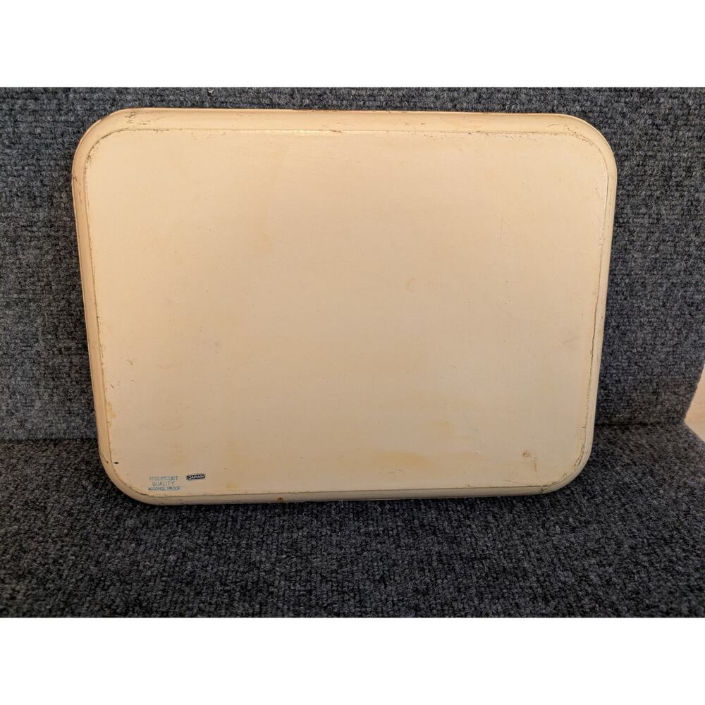 Vintage 50s Japanese Paper Mache Highmount Lacquer Floral Gilt Trim 14X10 Tray - Picture 5 of 10